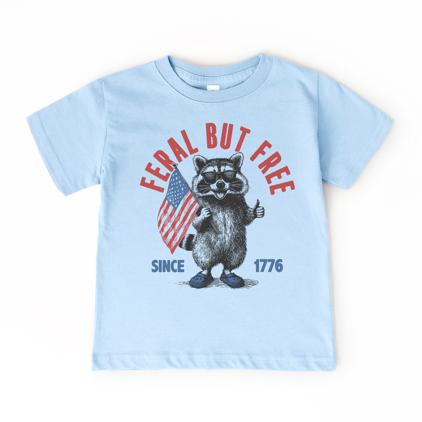 Boys Feral & Free Patriotic Tee