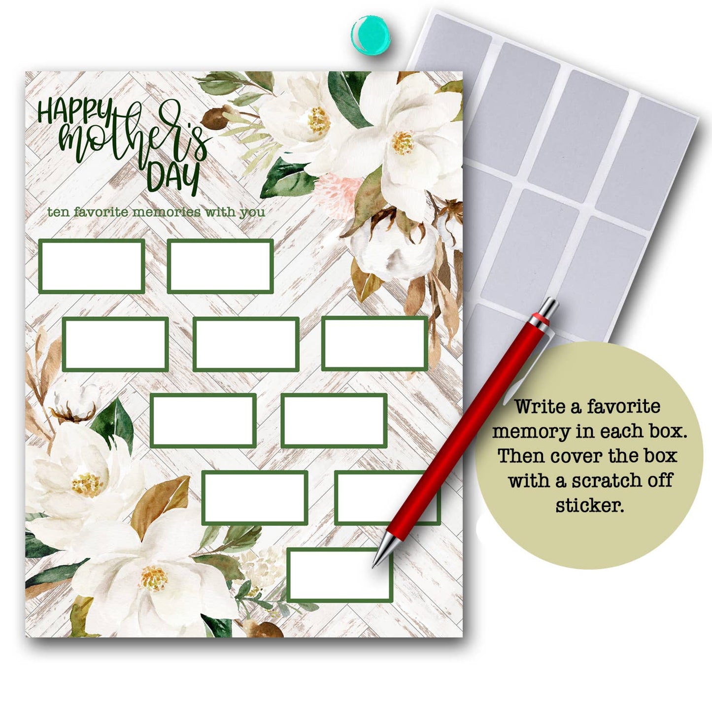 Mother's Day Scratch Off Card