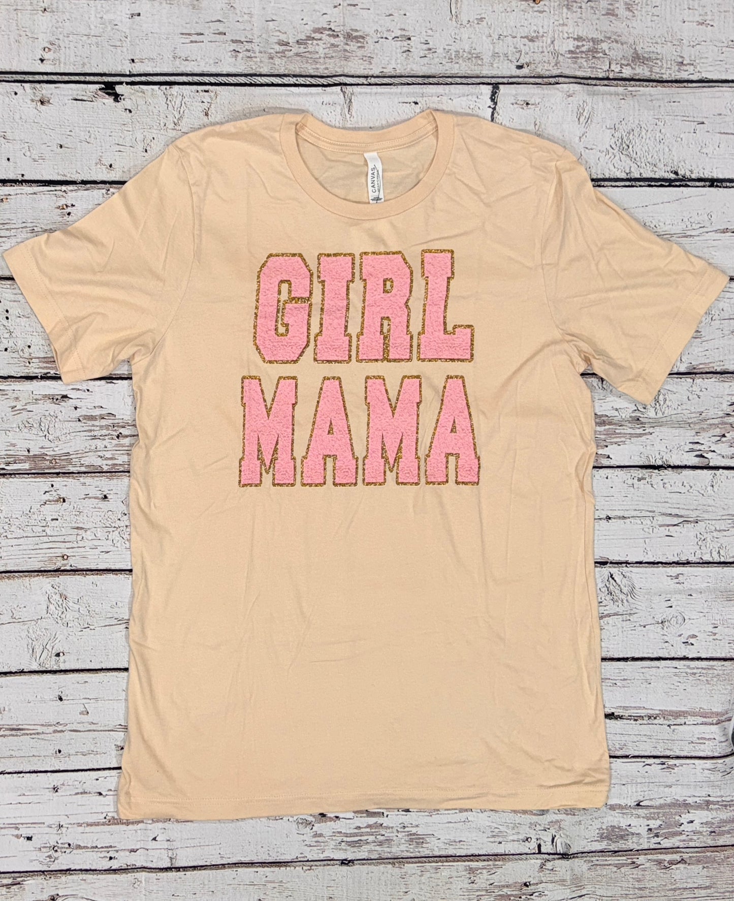 Girl Mama Faux Patch Tee- Large