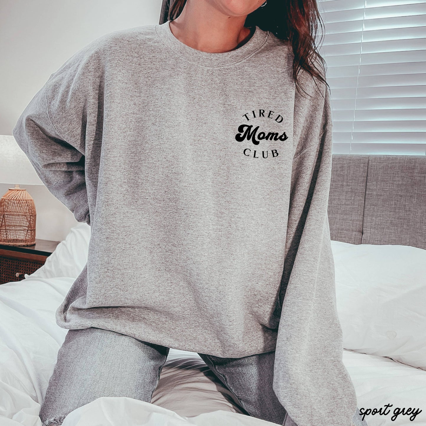Pocket Tired Moms Club Sweatshirt