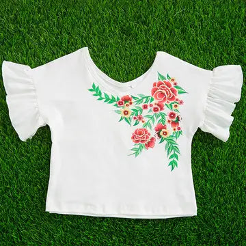 Girls Flower Top