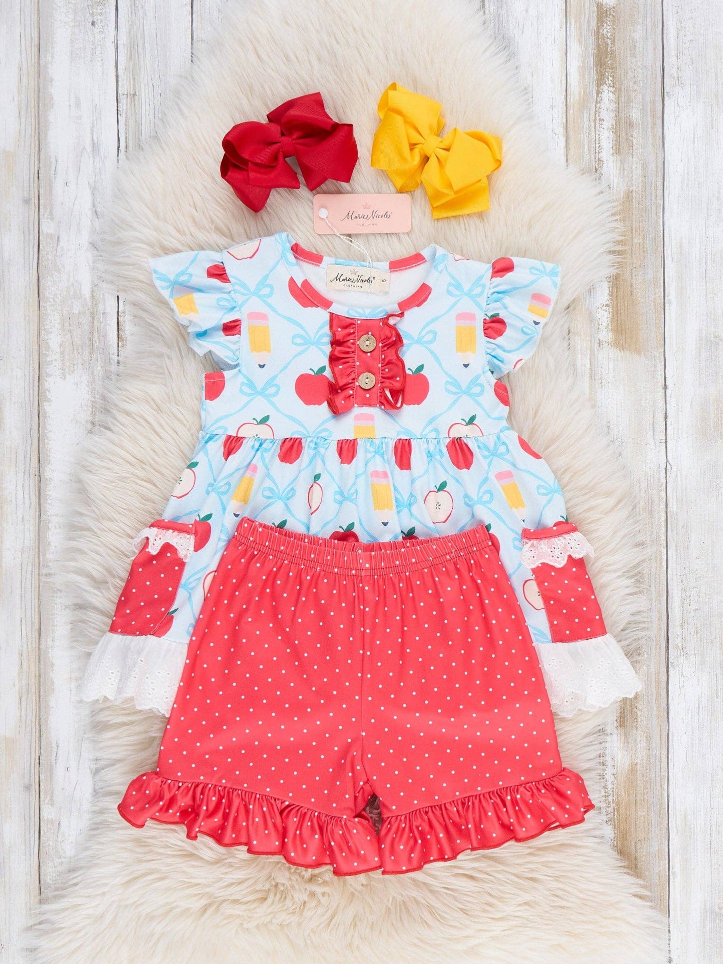 Bright Beginnings Apple & Pencil Outfit