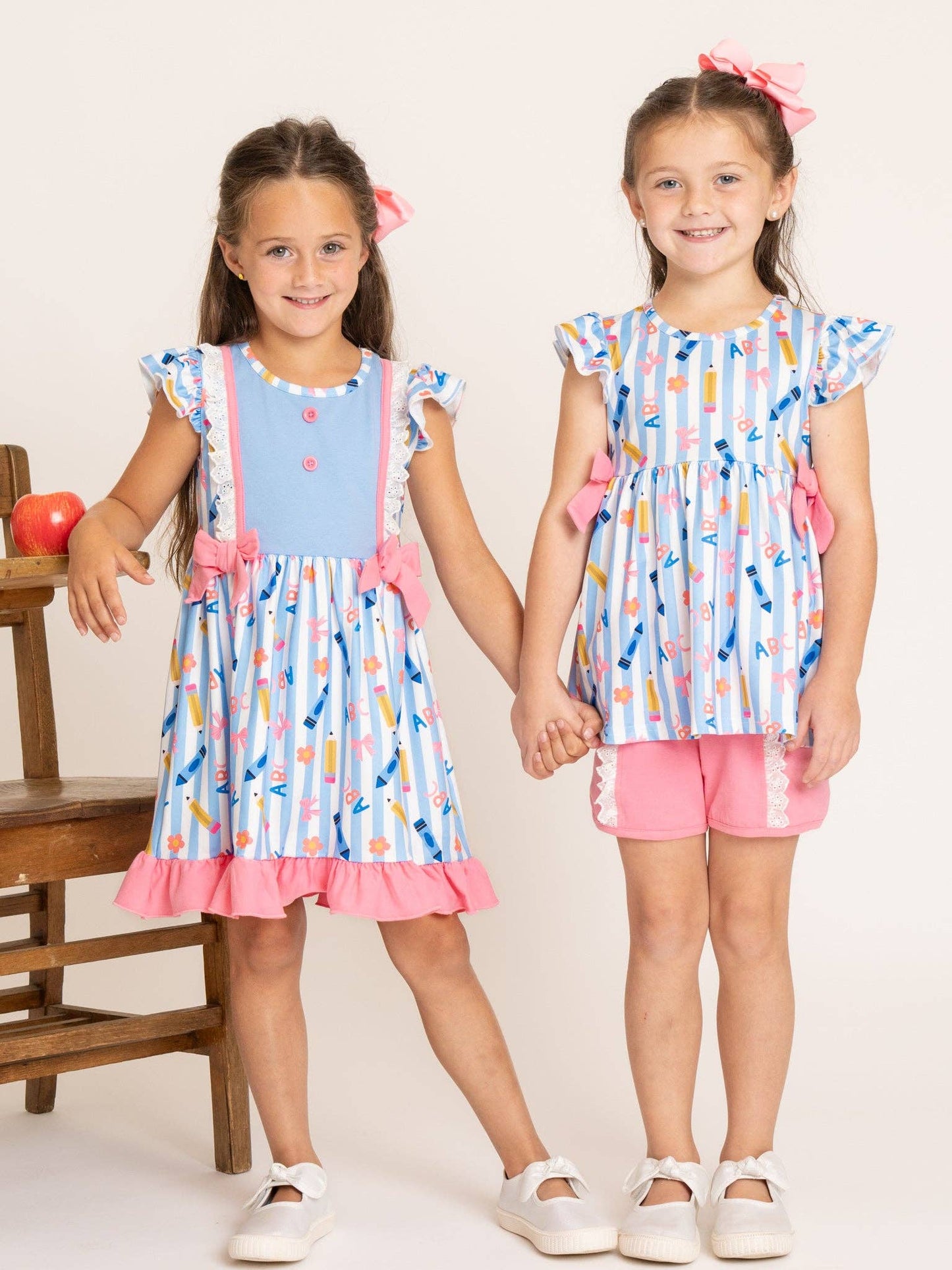 Classroom Charm Crayon & Alphabet Printed Outfit