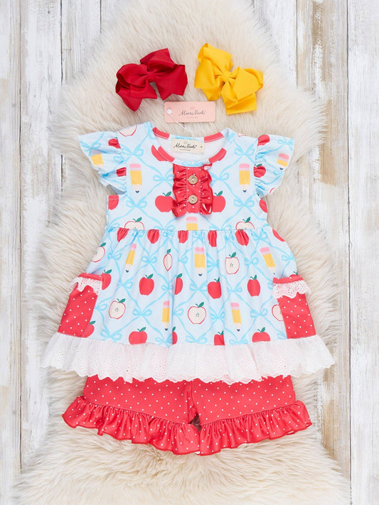 Bright Beginnings Apple & Pencil Outfit