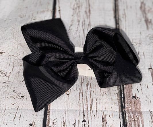 Solid Black Hair Bow