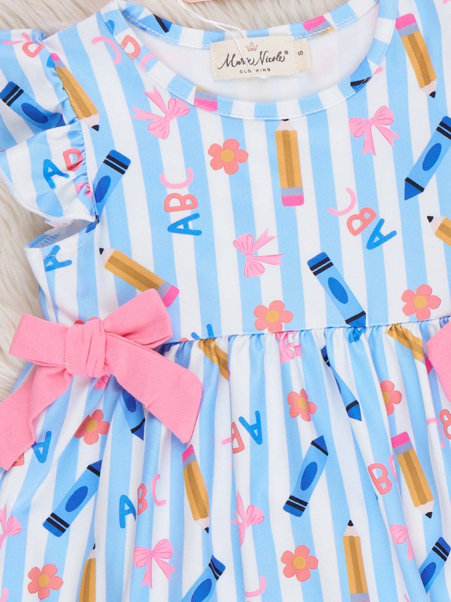 Classroom Charm Crayon & Alphabet Printed Outfit