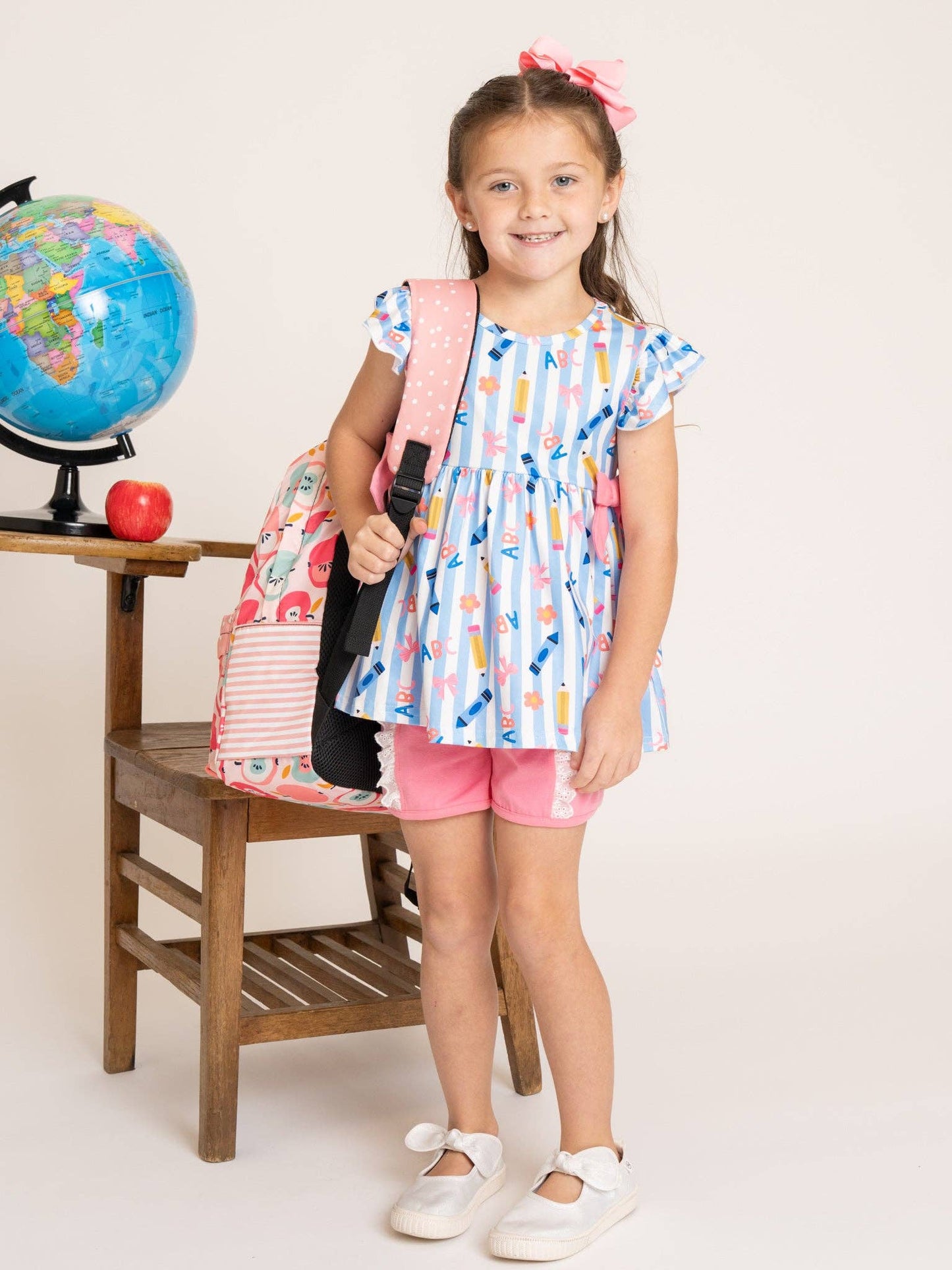 Classroom Charm Crayon & Alphabet Printed Outfit