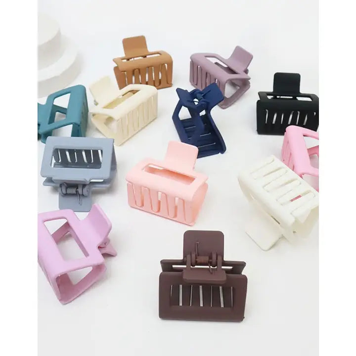 Matte Colored Hair Clips