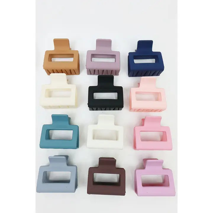 Matte Colored Hair Clips